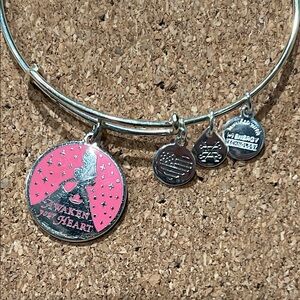 Alex and Ani Silver Bracelet with Disney Princess Aurora Charm
